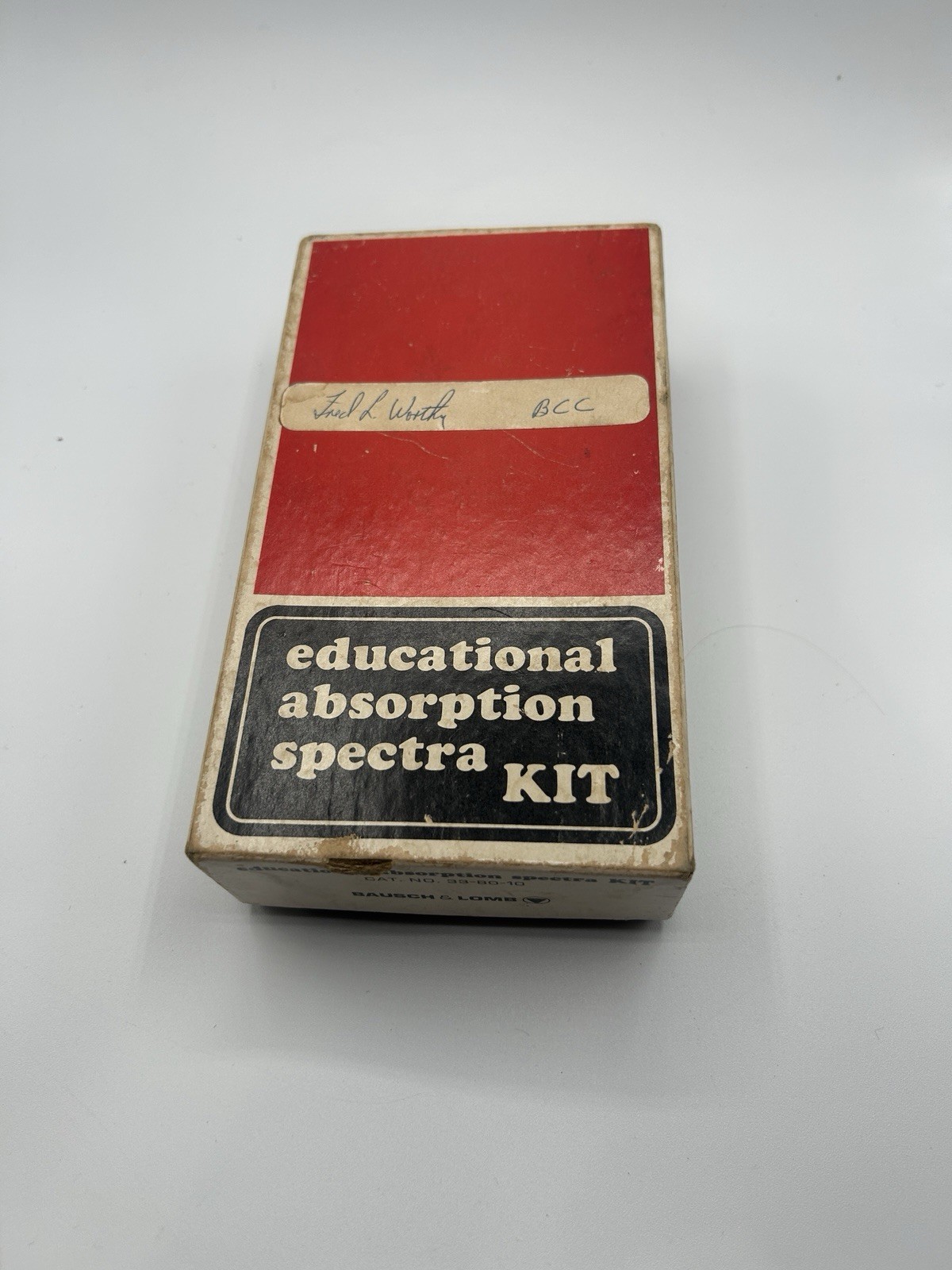 Vintage Bausch & Lomb Educational Absorption Spectra Kit - CAT. NO. 33-80-10