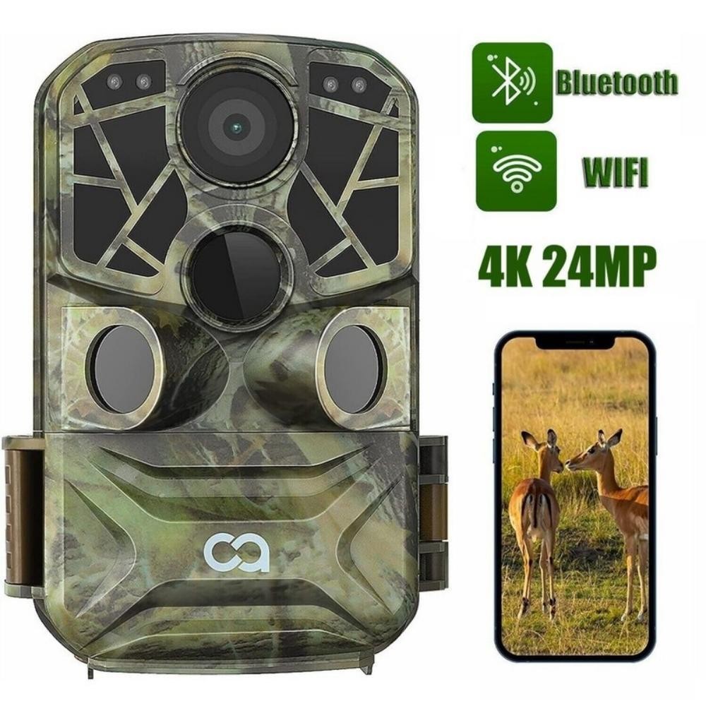 Trail Camera 4K 24MP WiFi Hunting Game Camera with Night Vision Motion Activate