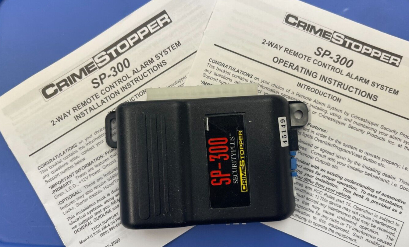 NEW CRIMESTOPPER SP-300 SECURITYPLUS ALARM REMOTE MODULE BRAIN ONLY