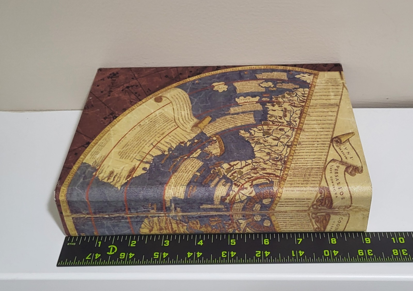 Book Safe Hideaway Book Box Trinket Box Atlass Print Velvet Inside