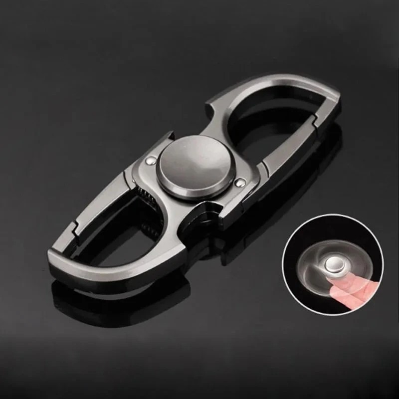 Finger Spinner Fidget Hand Spinner Anti-Anxiety Stress Relief Keychain Toy