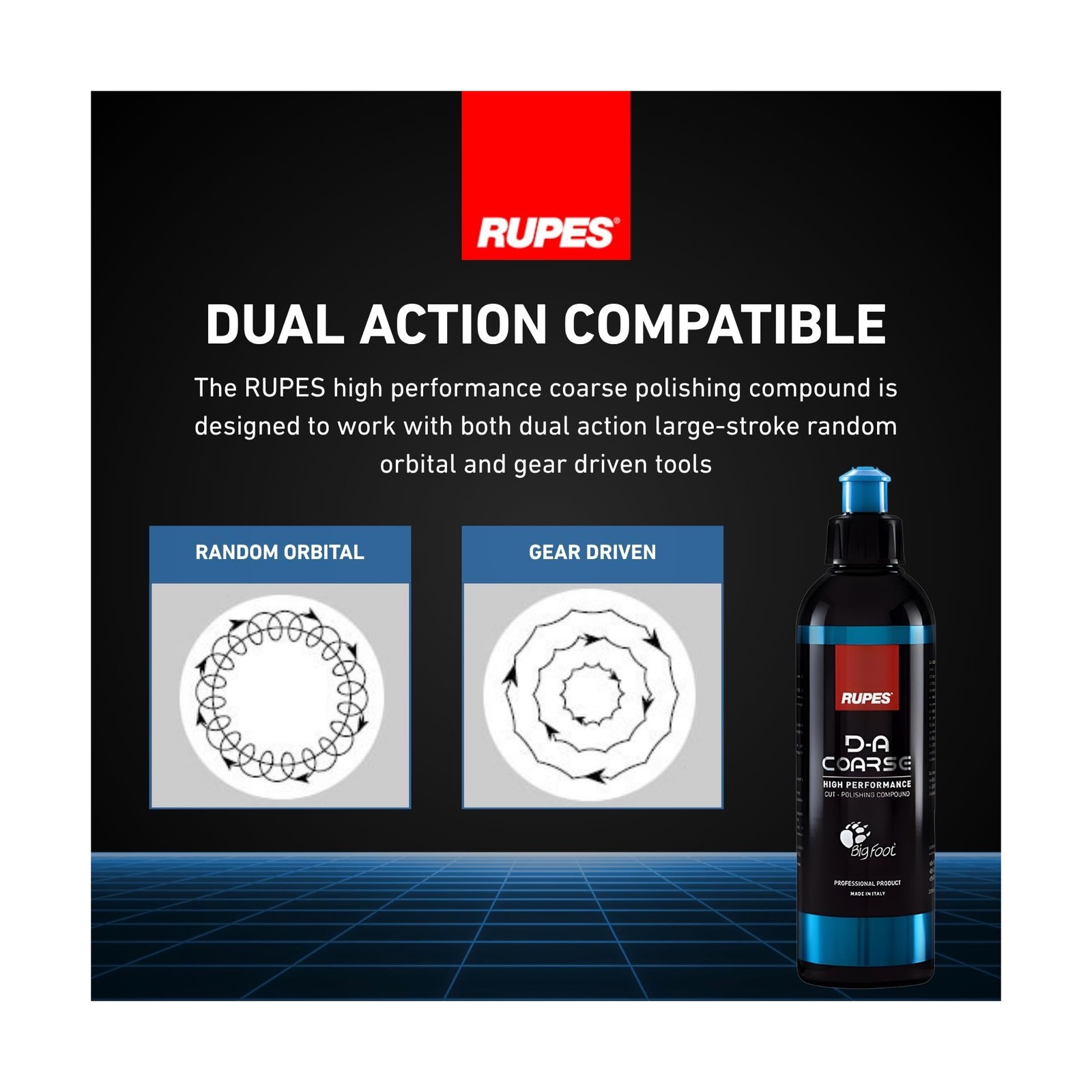 RUPES 250 ml D-A Coarse High Performance Cut Polishing Compound for... Fast Ship