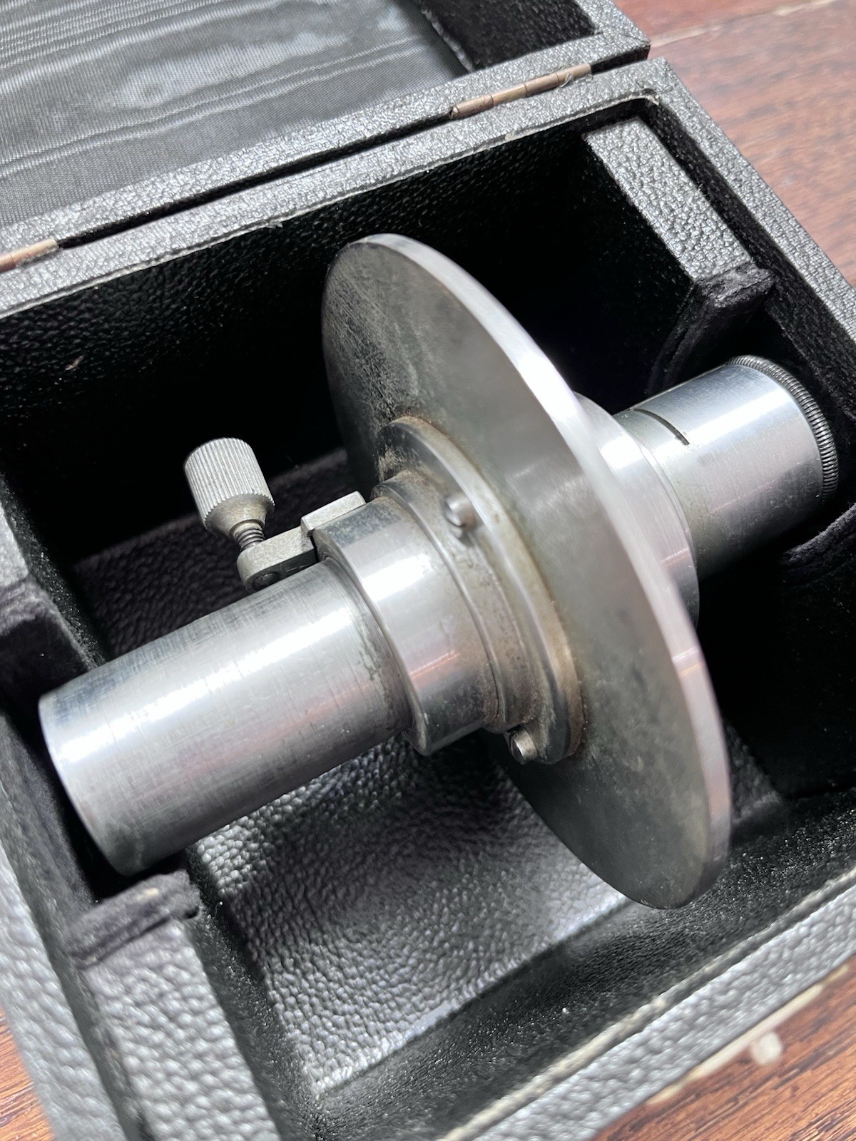 Large J. Swift & Son 22971 Microscope Goniometer Eyepiece in Case