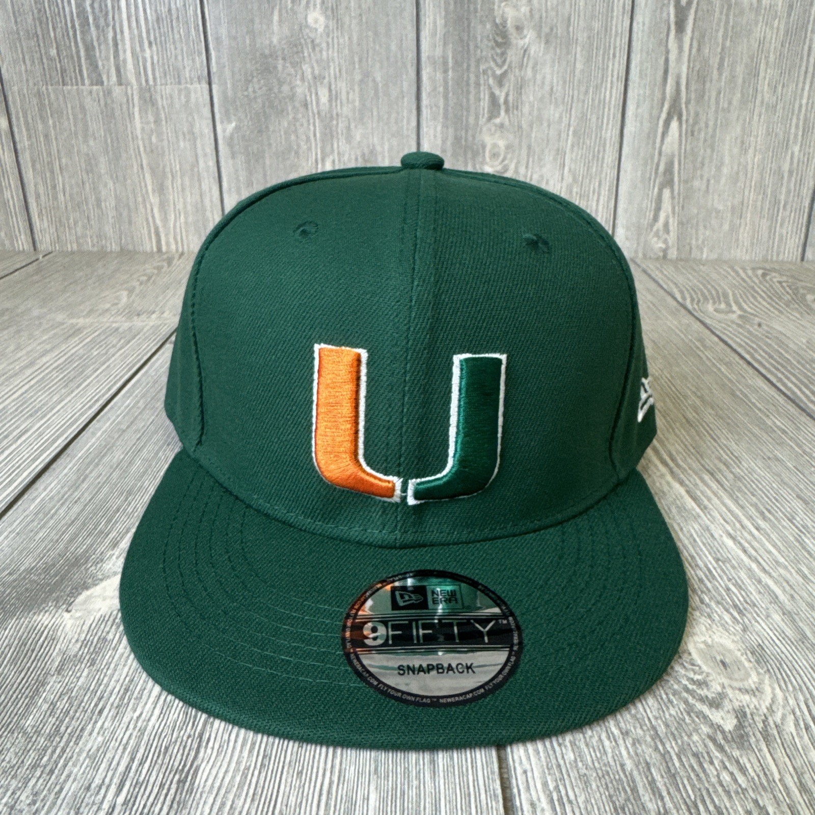 Miami Hurricanes Green On Field Baseball Hat Cap Snapback New Era 9FIFTY