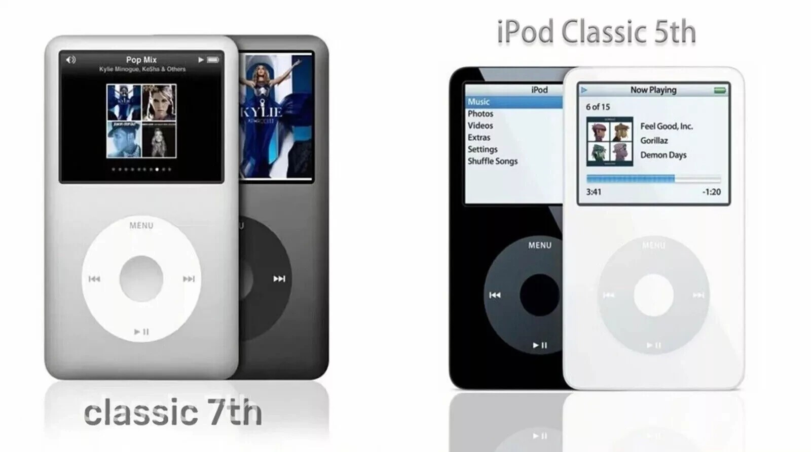 New Sealed Apple iPod Classic 7th Generation 120GB 160GB 256GB All colors