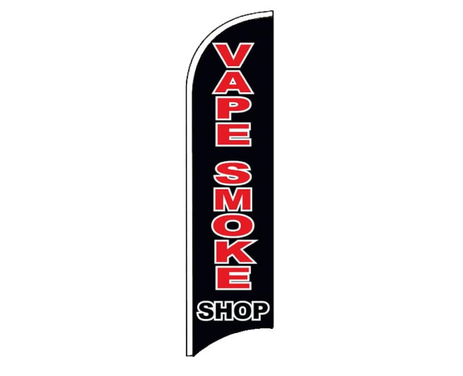 Vape Smoke Shop Windless Feather Flag Advertising Kit--Free Shipping!!