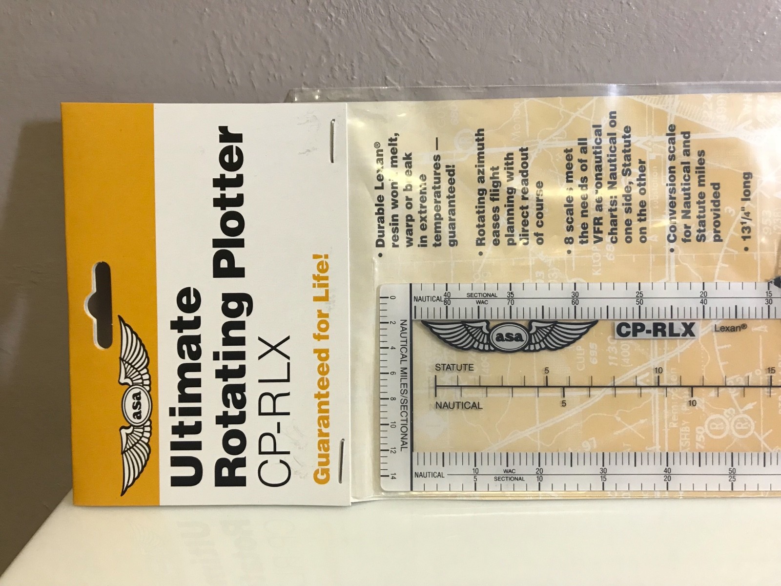 ULTIMATE ROTATING PLOTTER AERONAUTICAL CHART VFR NAV. by ASA p/n ASA-CP-RLX