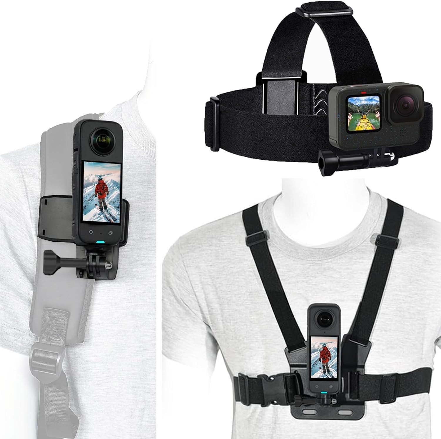 Accessories Set for GoPro Hero13/12/11/10/9/8/7/5 Black,DJI Action 6/5pro/4, ...