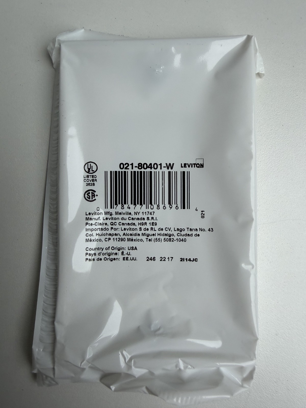 Acuity Control Sensor Switch SPODM D SA WH. Dimming