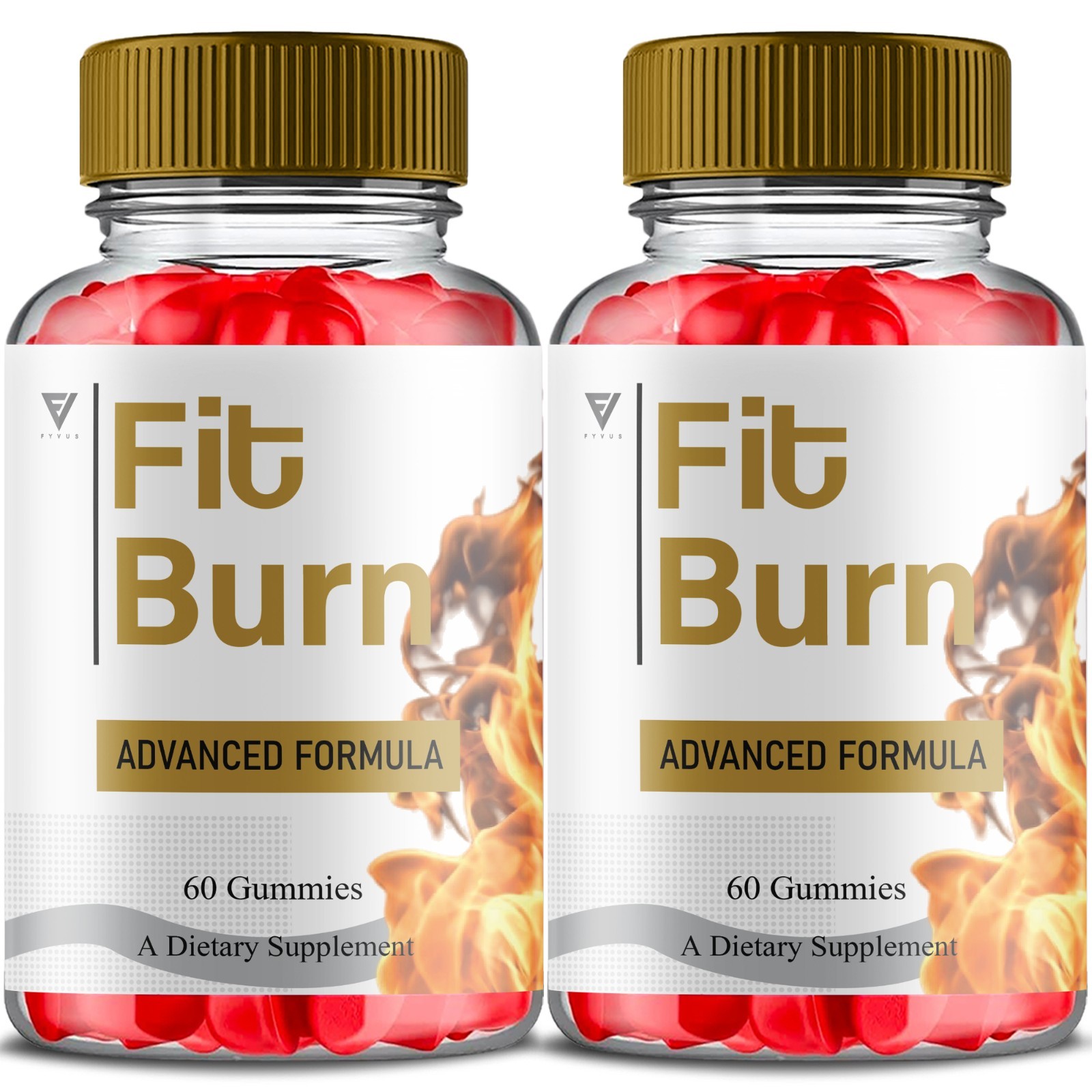 (2 Pack) Fit Burn Gummies, FitBurn Keto ACV Health and Wellness (120 Gummies)