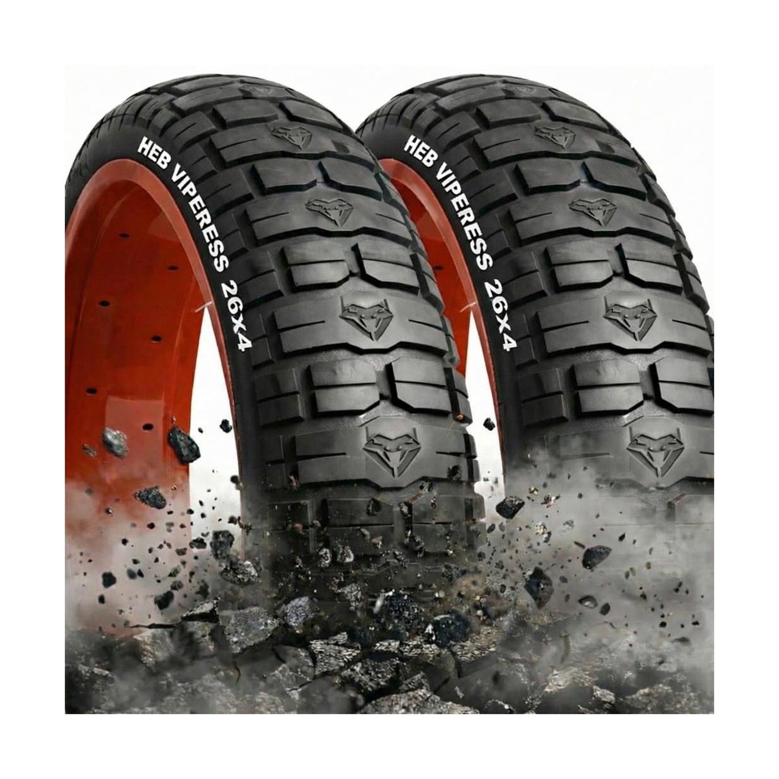 HEB VIPERESS 26x4 and 20x4.0 Fat Tire - Puncture Resistant Ebike Tires, 20x4 ...