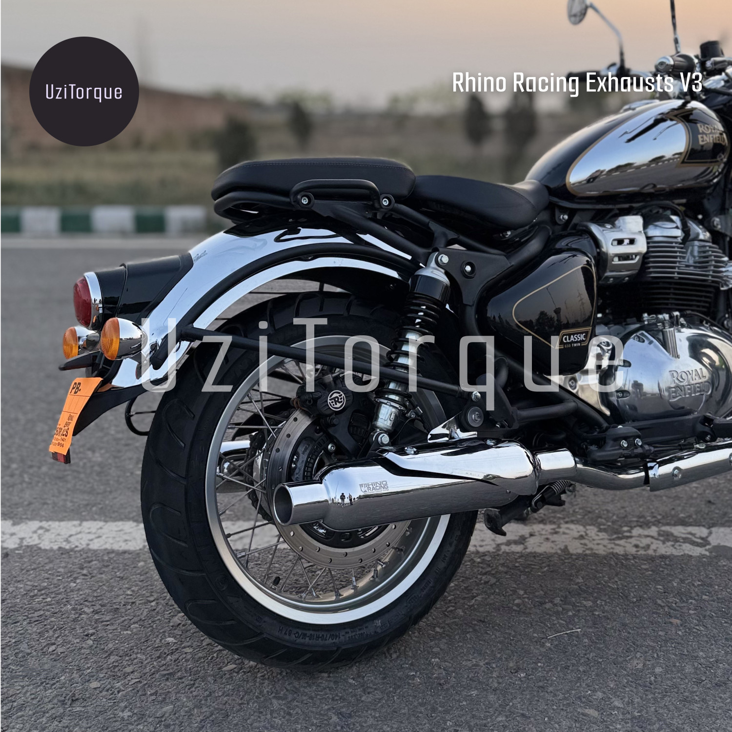 Rhino Racing Exhausts For Royal Enfield Classic 650 V4 (Stainless Steel)