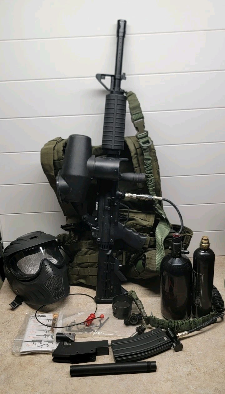 Tippmann A-5 With Tons Of Extras Bundle RAP4 Upgrades Complete Package