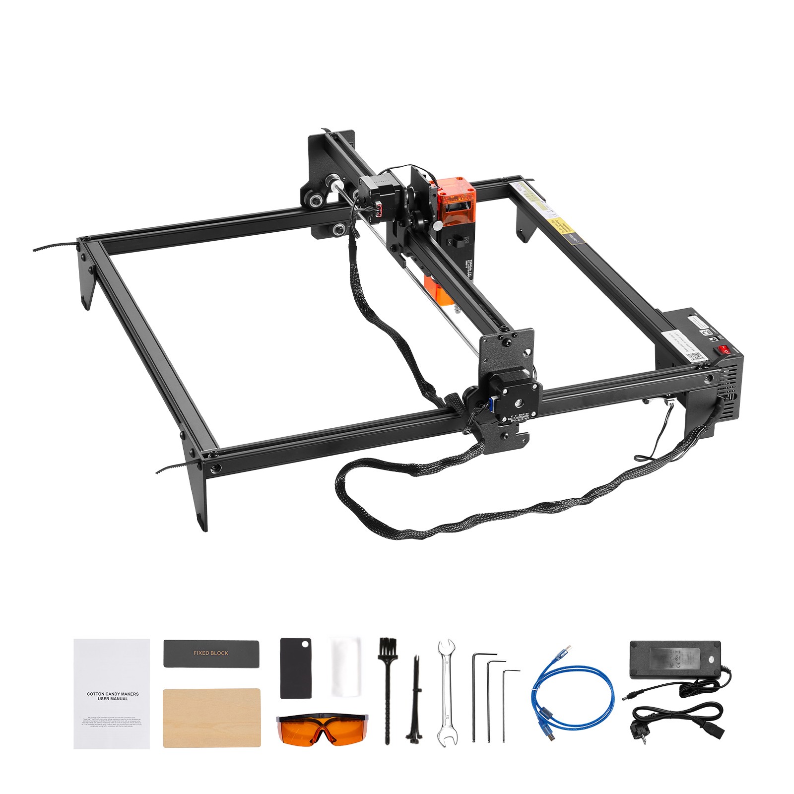 Laser Engraver Laser Engraving Machine 5W Compressed Spot Eye Protection