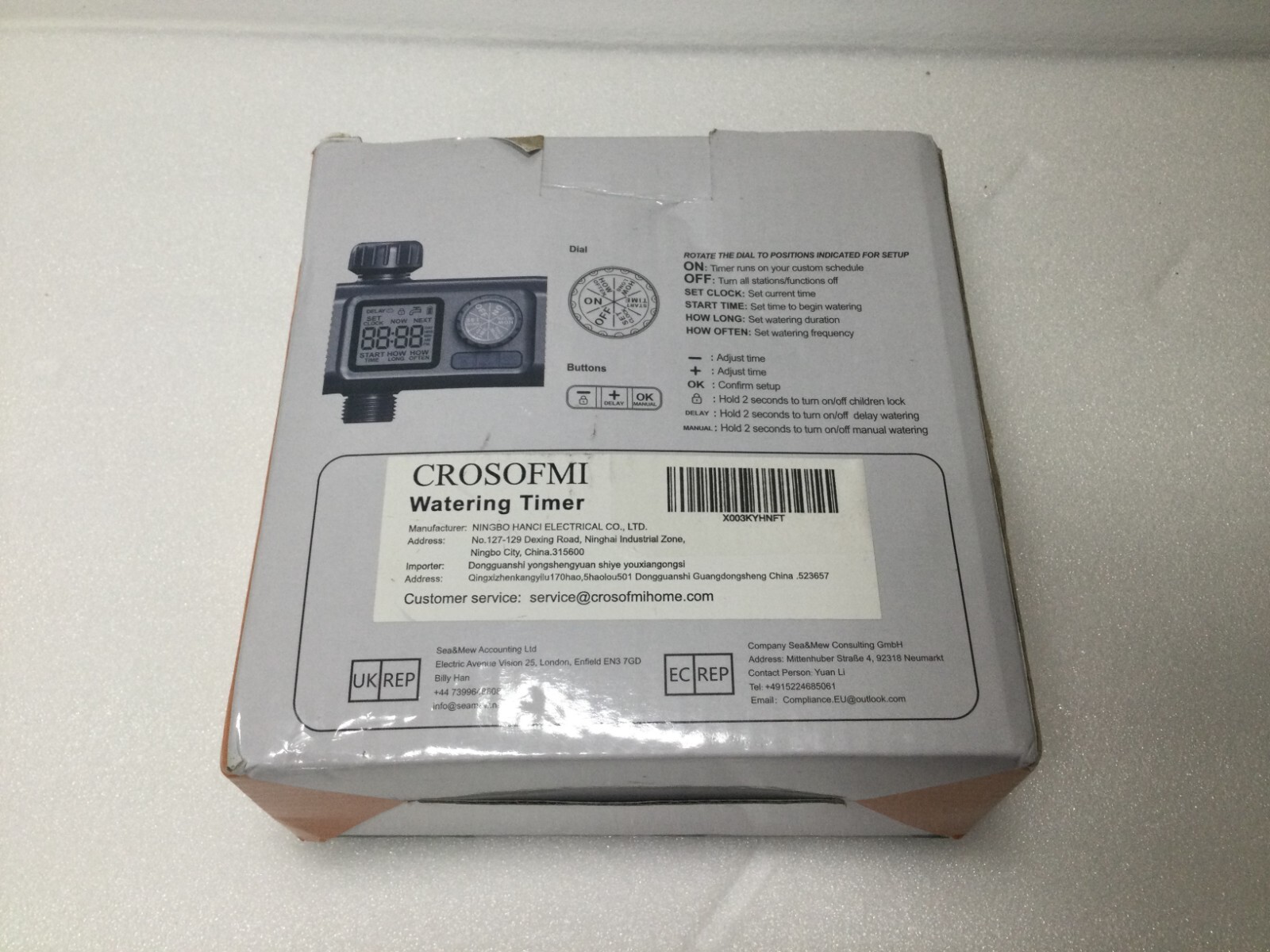 Hose Watering Timer Programmable Sprinkler Timer For Garden Model: M03