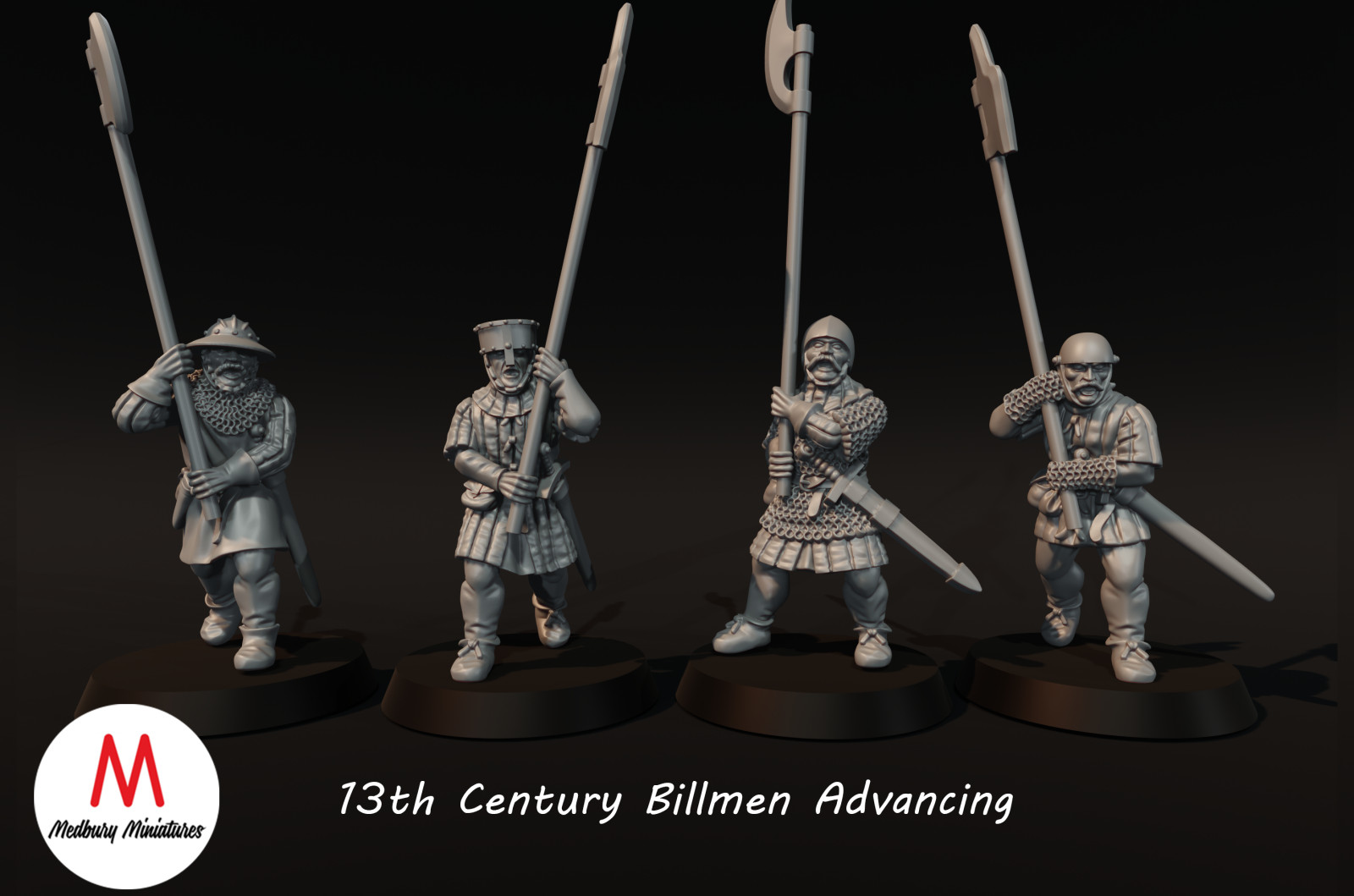 Medieval - Scottish Billmen Advancing