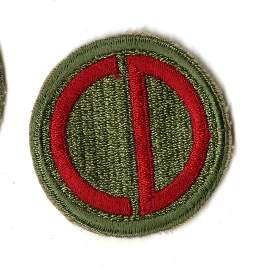 85th Infantry Division White Back Patch WWII Vintage Rome Europe
