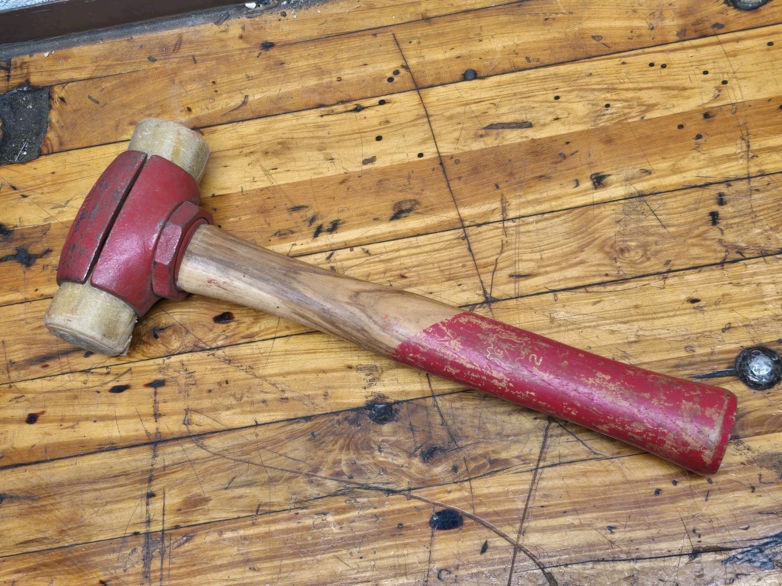 Vintage NOS Chicago Rawhide No. 2 Split Head Mallet Hammer Made in USA