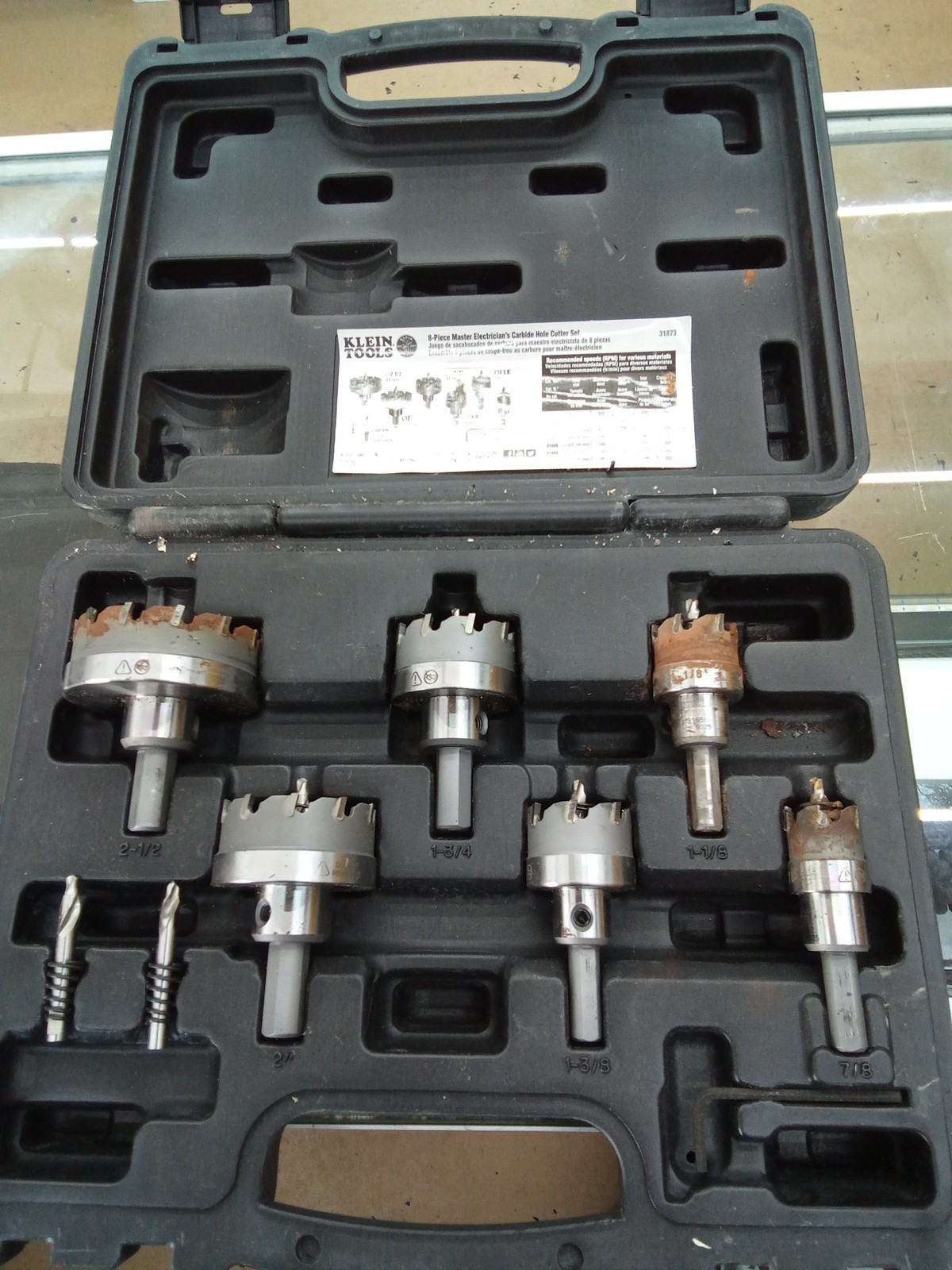 Klein Tools 8 Piece Master Electricians Carbine Hole Cutter (W18)
