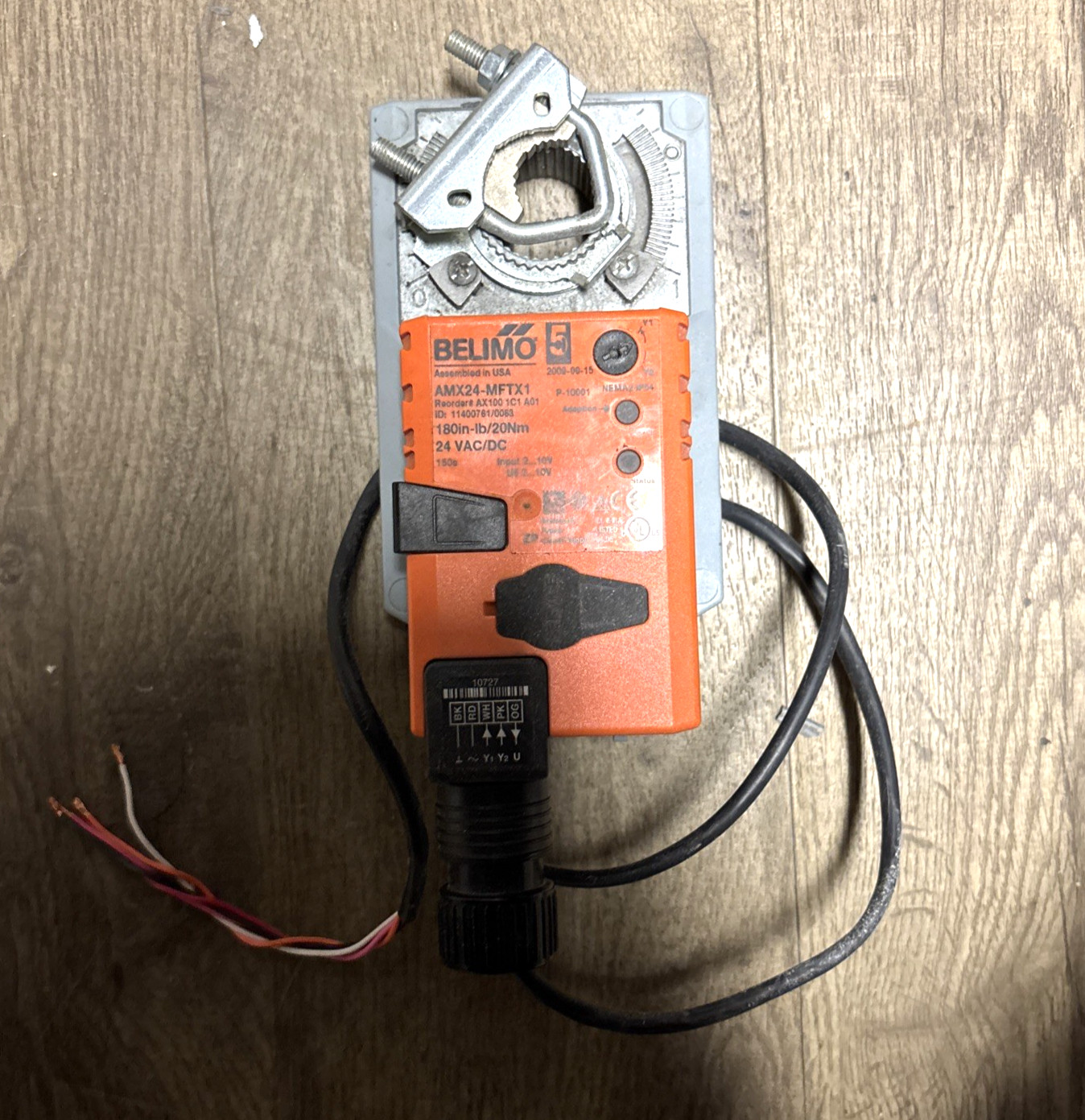 BELIMO AMX24-MFT-X1 Valve Actuator, Non fail-safe, AC/DC 24 V, 2...10 V, MFT/pro