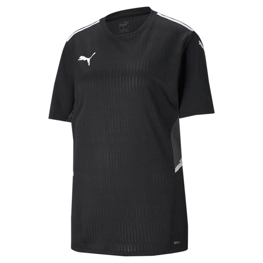 PUMA Teamcup Crew Neck Short Sleeve Soccer Jersey Mens Black  70438603