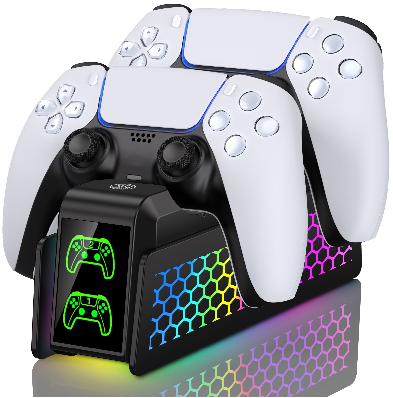 PS5 Controller Charger Dual Fast Charging Dock for PS5 Dualsense Controller