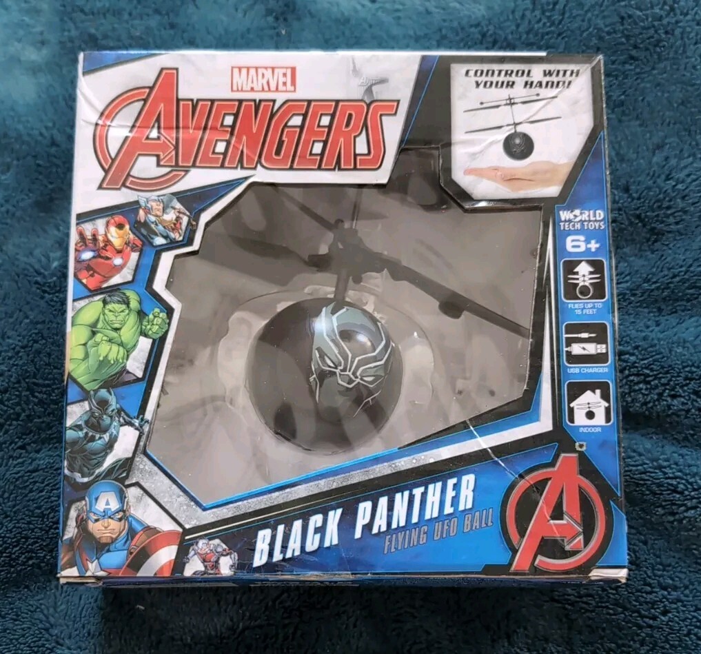WorldTech 33307 Marvel Black Panther Flying UFO Ball New FREE SH
