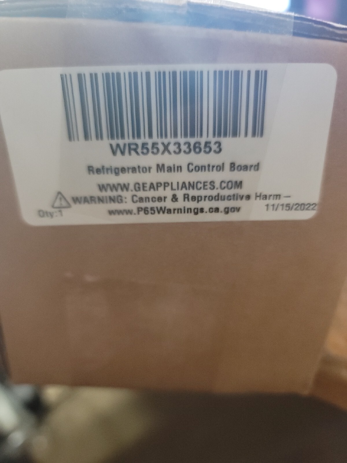 NEW OEM GE REFRIGERATOR MAIN CONTROL BOARD WR55X33653