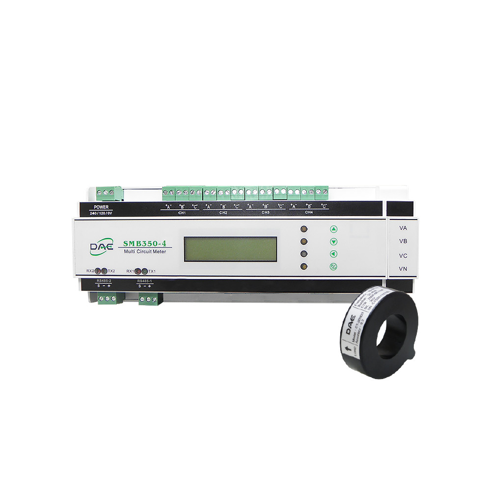 DAE SMB350-UL-4-B Kit, 12-circuit electric Monitor / submeter, RS485, 8 CTs