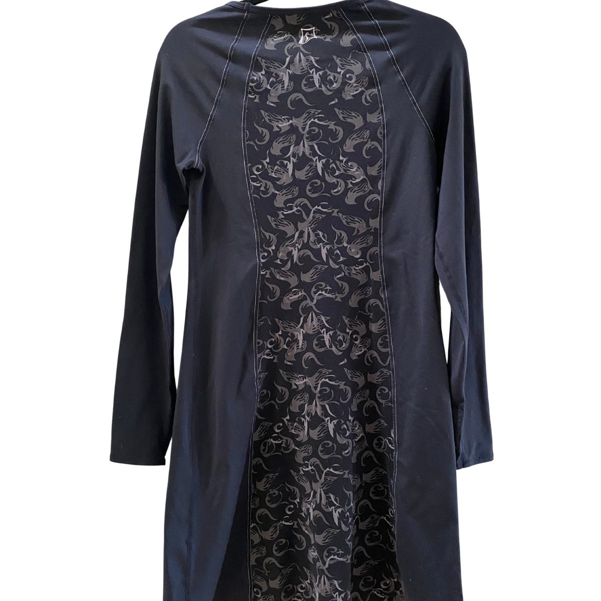 Skirt Sports Women’s Long Sleeve Dress Small Black Gray Athletic Performance