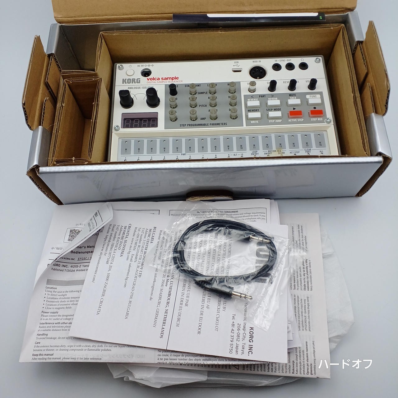 KORG volca sample Compact Digital Sample Sequencer Analogue Isolator With Box