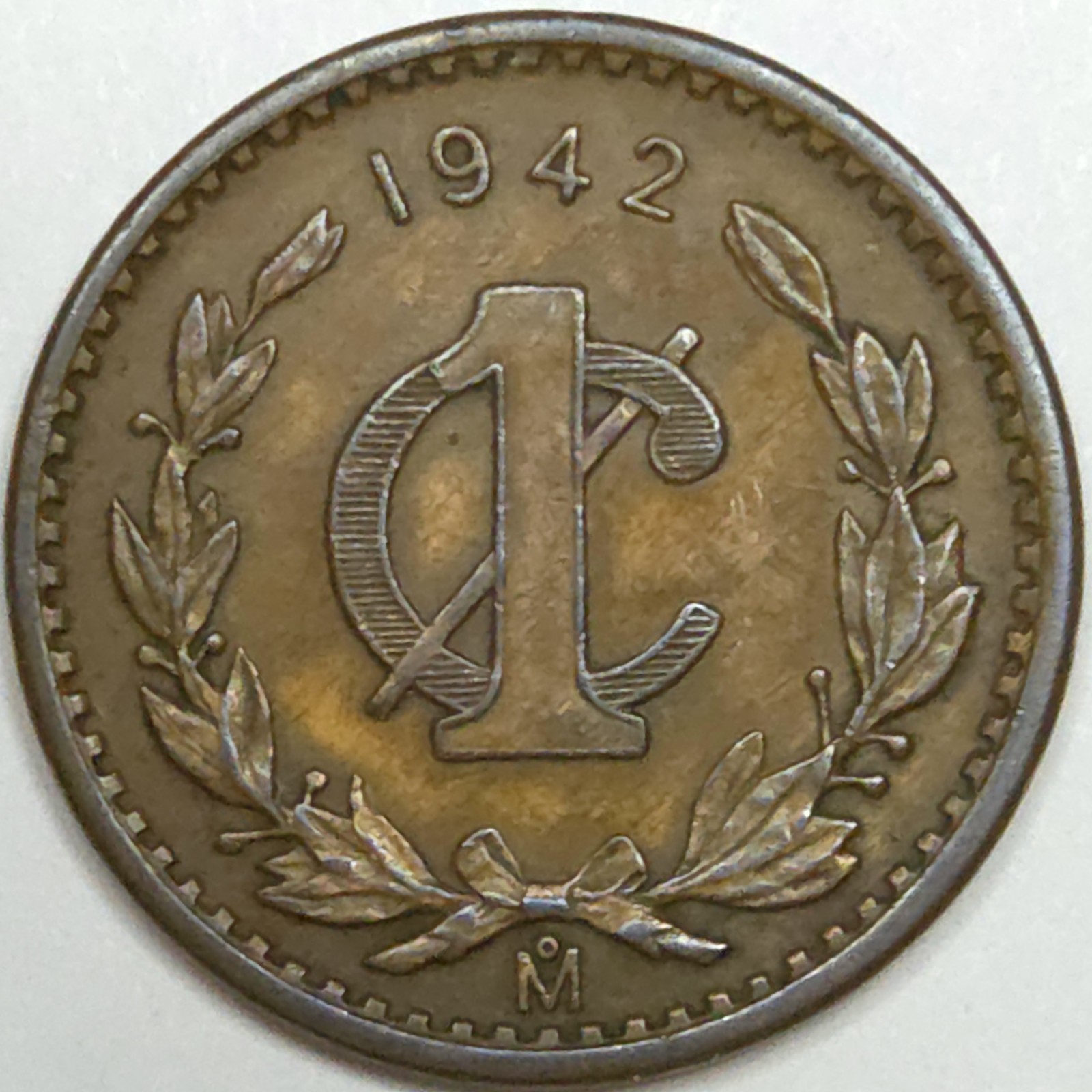 1942 Mexico 1 Centavo - XF (Lot#1)