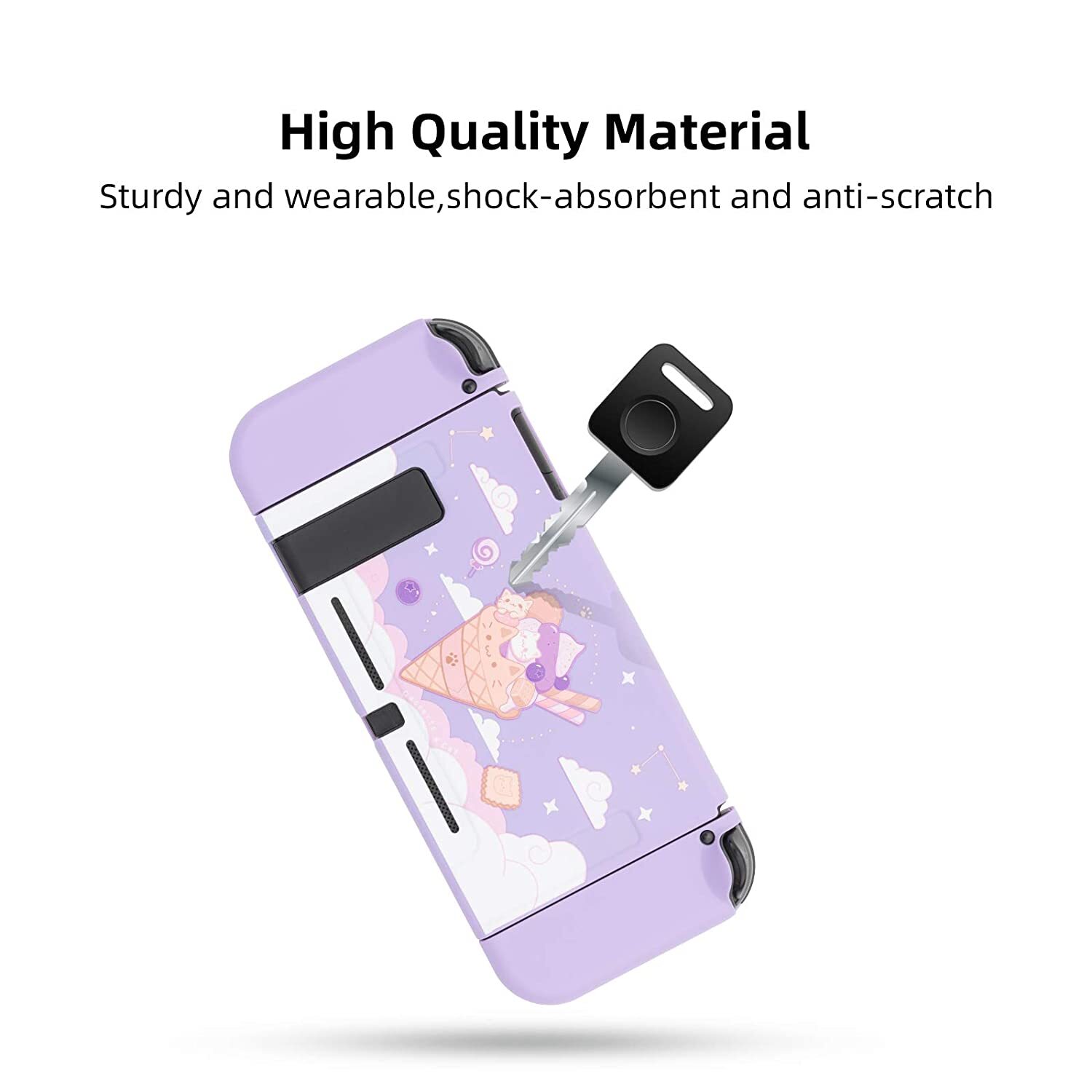 GeekShare Nintendo Switch Protective Case Slim Hard Shell Switch Soft Case Cover