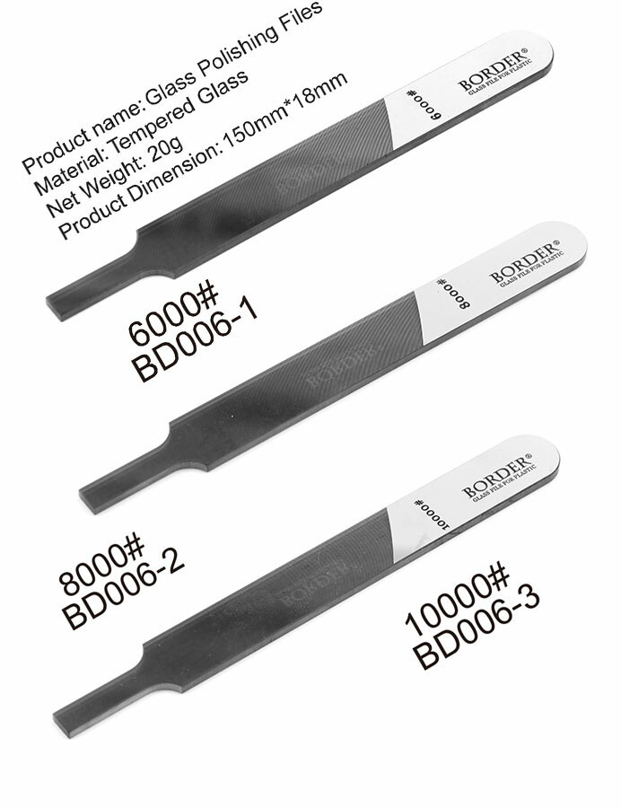 Border Glass Polishing Files for Model 8000#