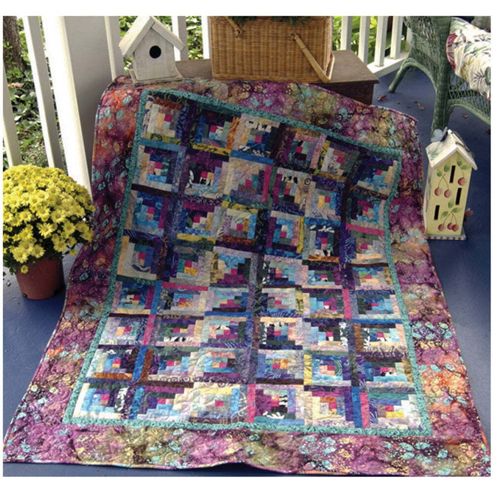 Cut Loose Press Fly Away Log Cabin Quilt Pattern