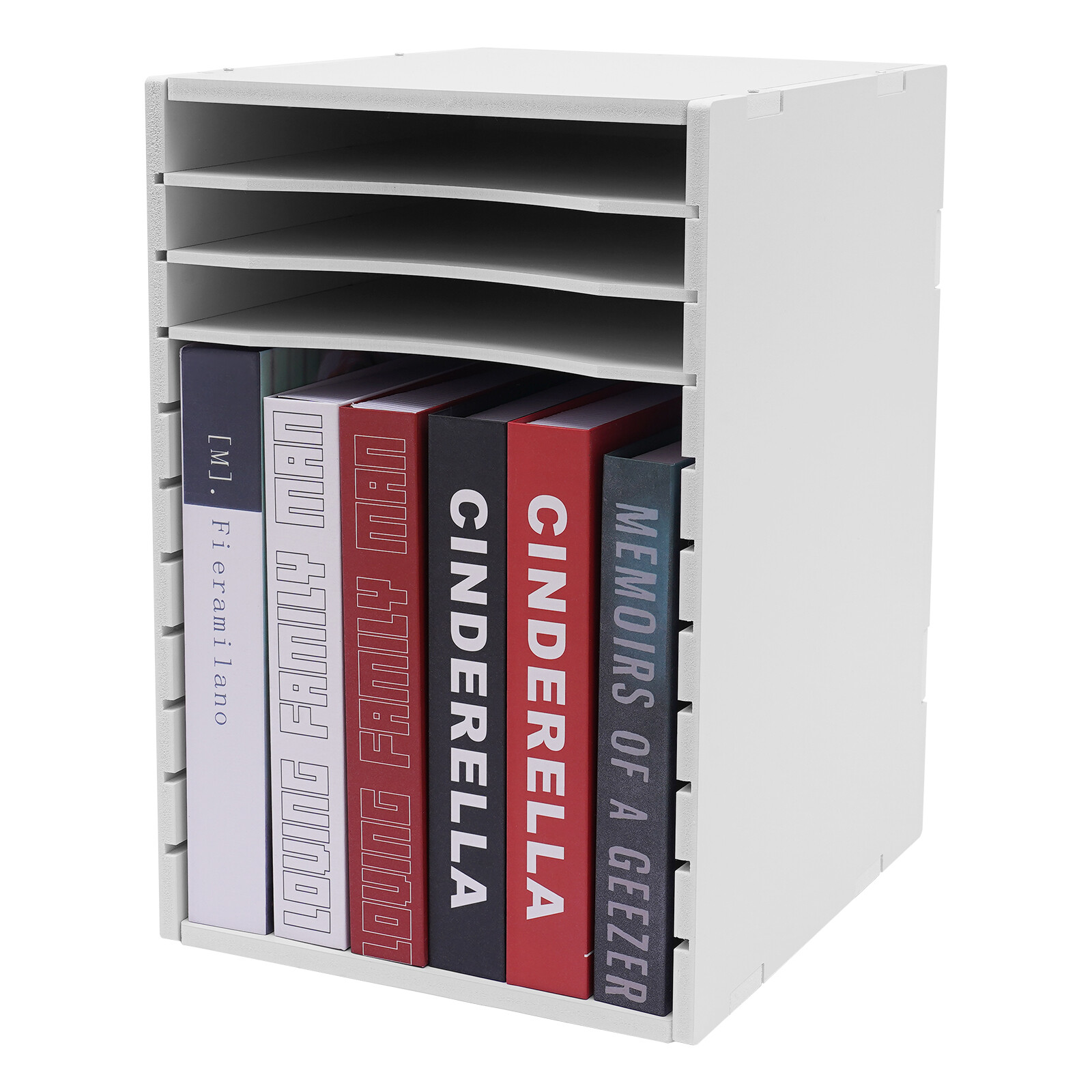 Document Organizer Vertical Desktop Sorter 11 Compartments Paper Storage Holder