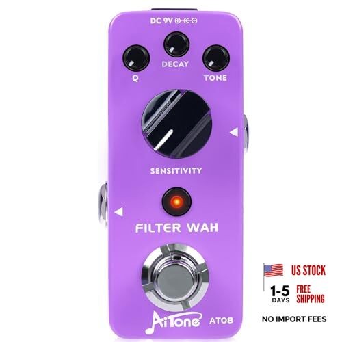 Wah Pedal Dynamic Auto Wah Guitar Effect Pedals Envelope Magenta Filter Wah