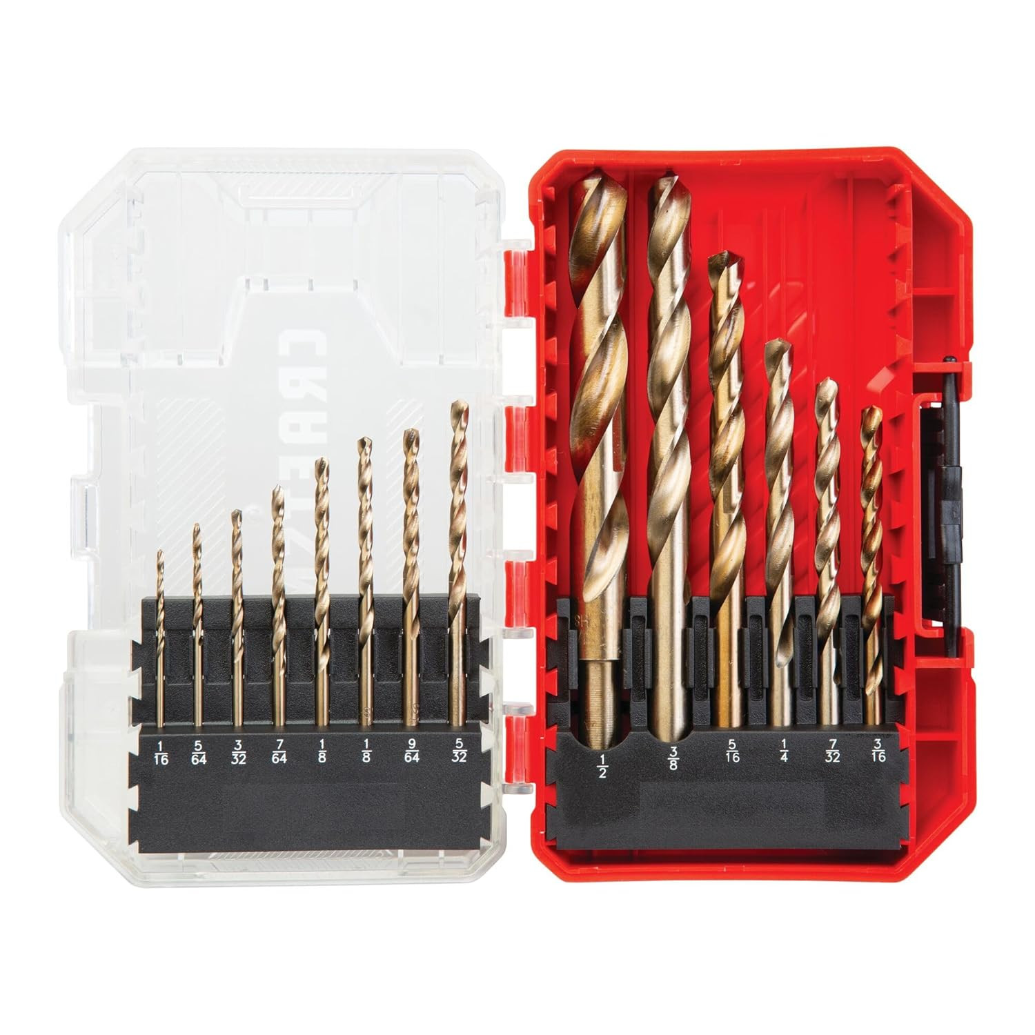 CRAFTSMAN 14-Piece Gold Oxide Drill Bit Set for Wood, Plastic, or Metal (CMAM221