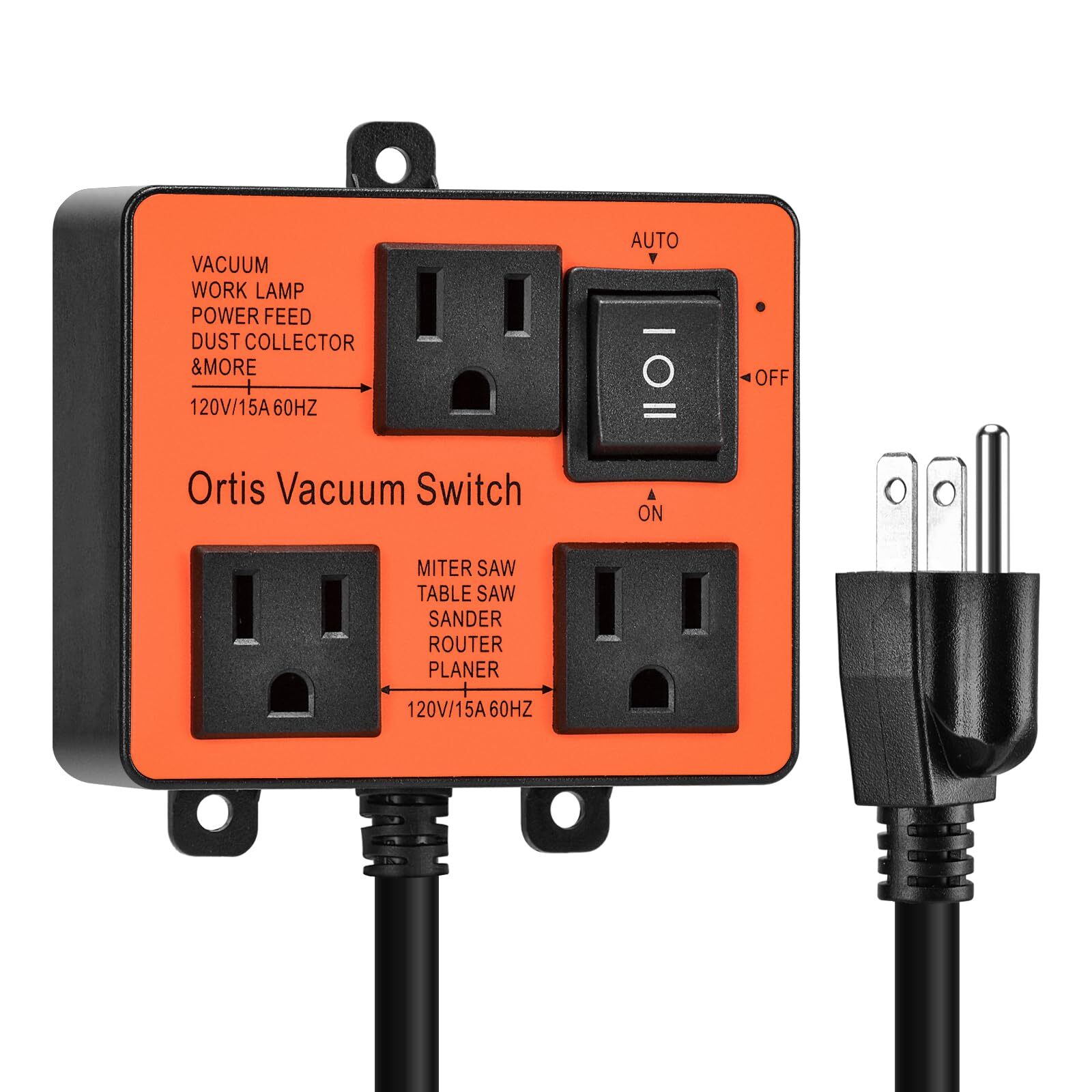 Automatic Vacuum Switch, Vacuum Switch for More Power Tools, Delay Vacuum On/...