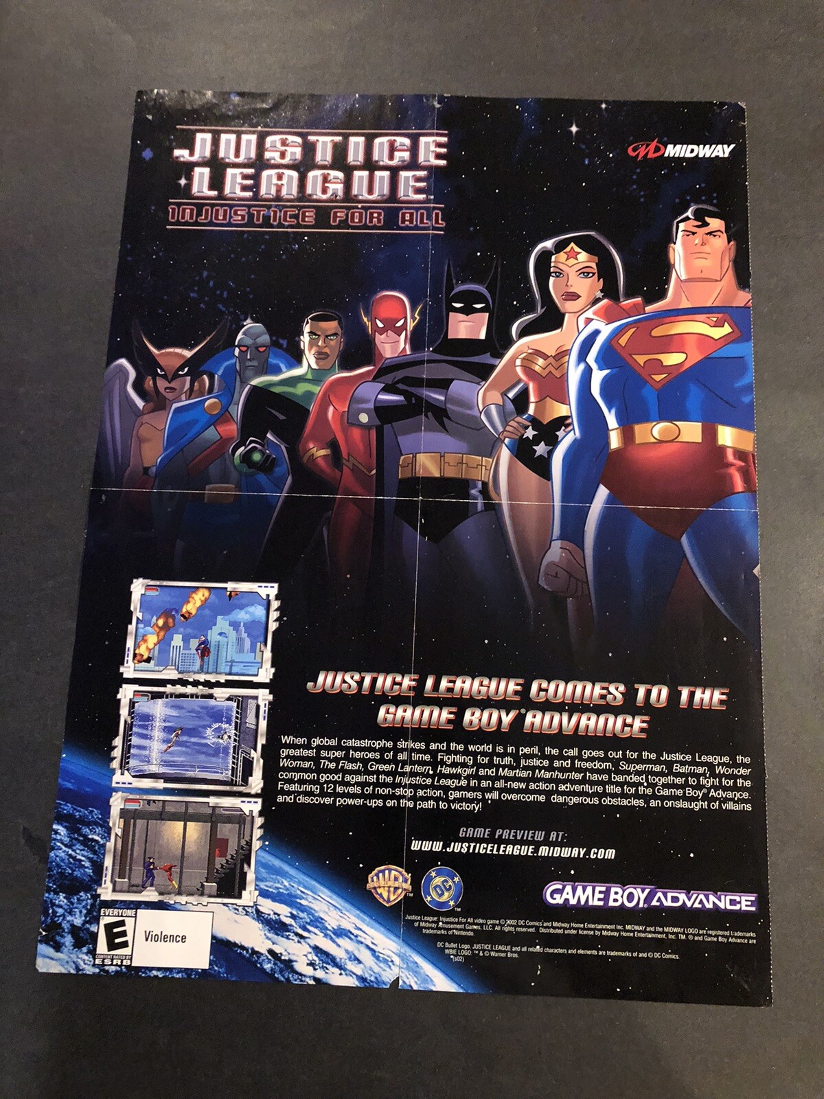 Justice League Dr Muto Nintendo power Poster Insert
