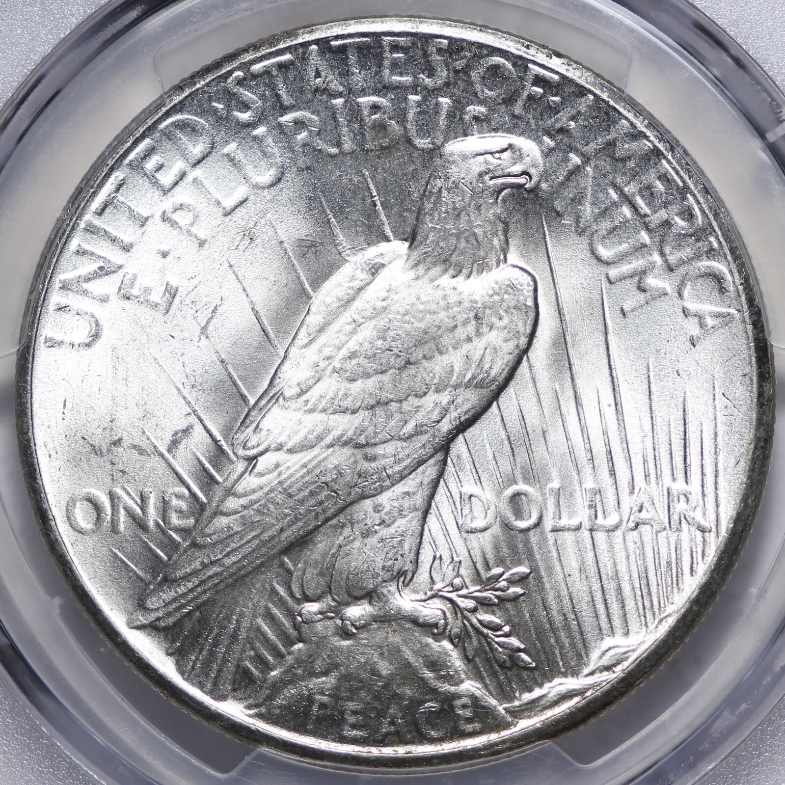 BU 1926 Peace Silver Dollar PCGS MS63 Better Date! XGCED