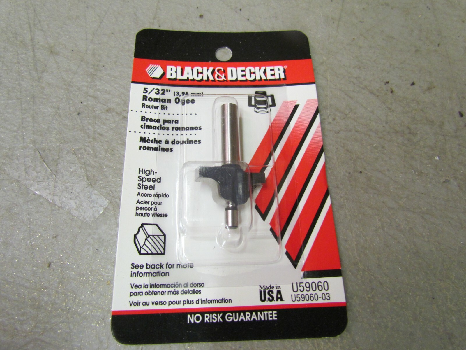 NEW 5/32" Black & Decker U59060 Roman Ogee Router Bit 1/4" Shaft US Made