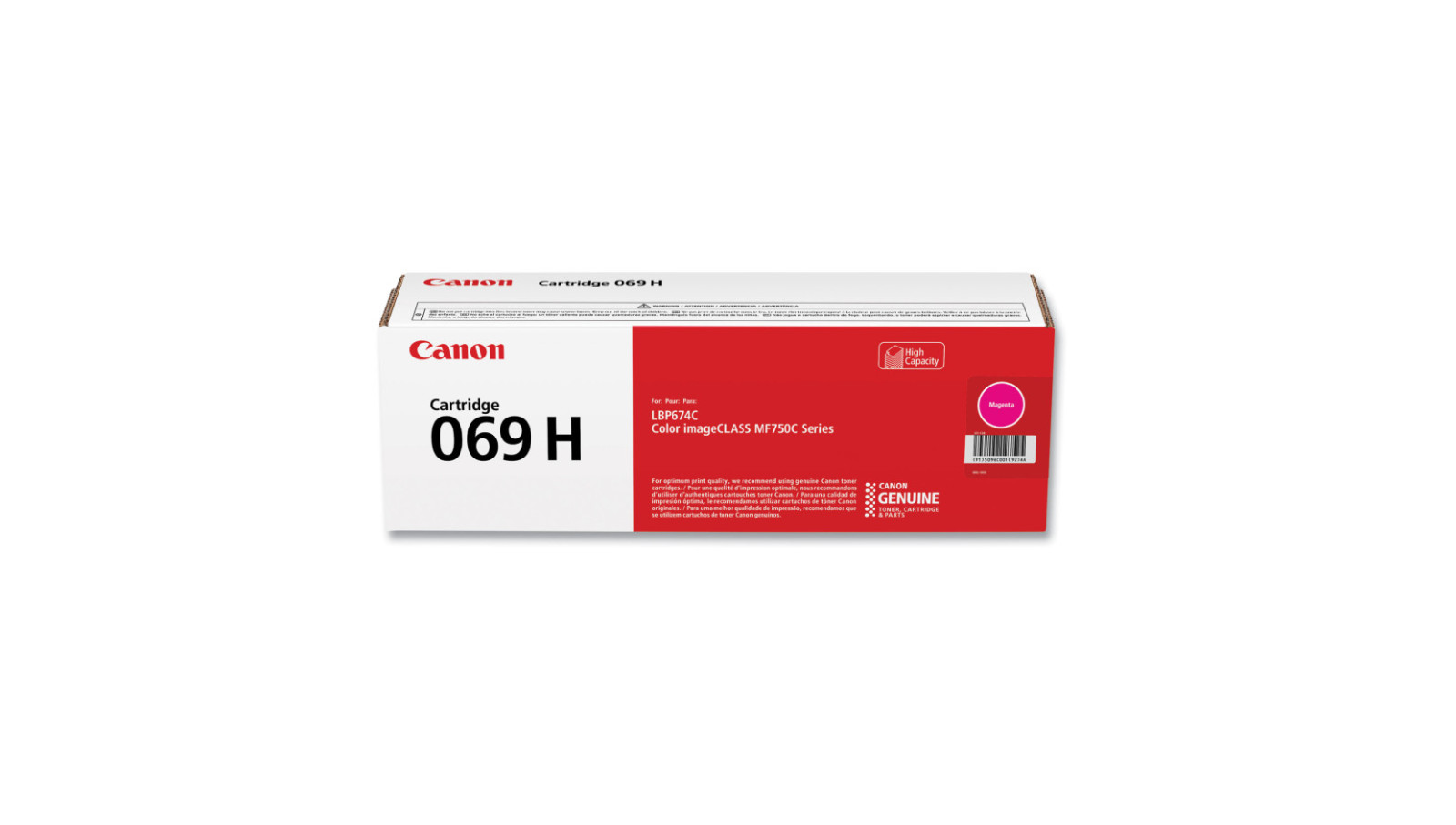 Canon 069H Toner Set (Black, Cyan, Magenta, Yellow) – High Yield
