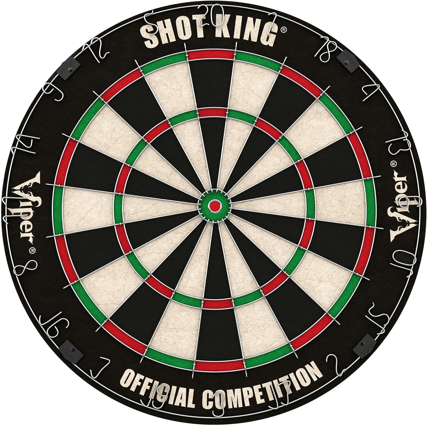 by GLD Products Shot King Regulation Bristle Steel Tip Dartboard Set with Bullse