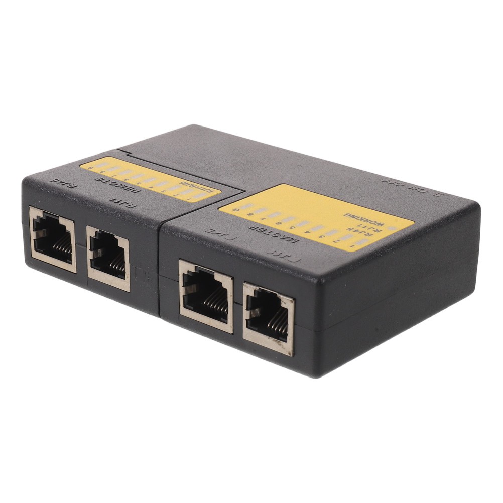 Mini Rj45 Ethernet Cable Tester Durable Network Tool for Cable Wire Test Black