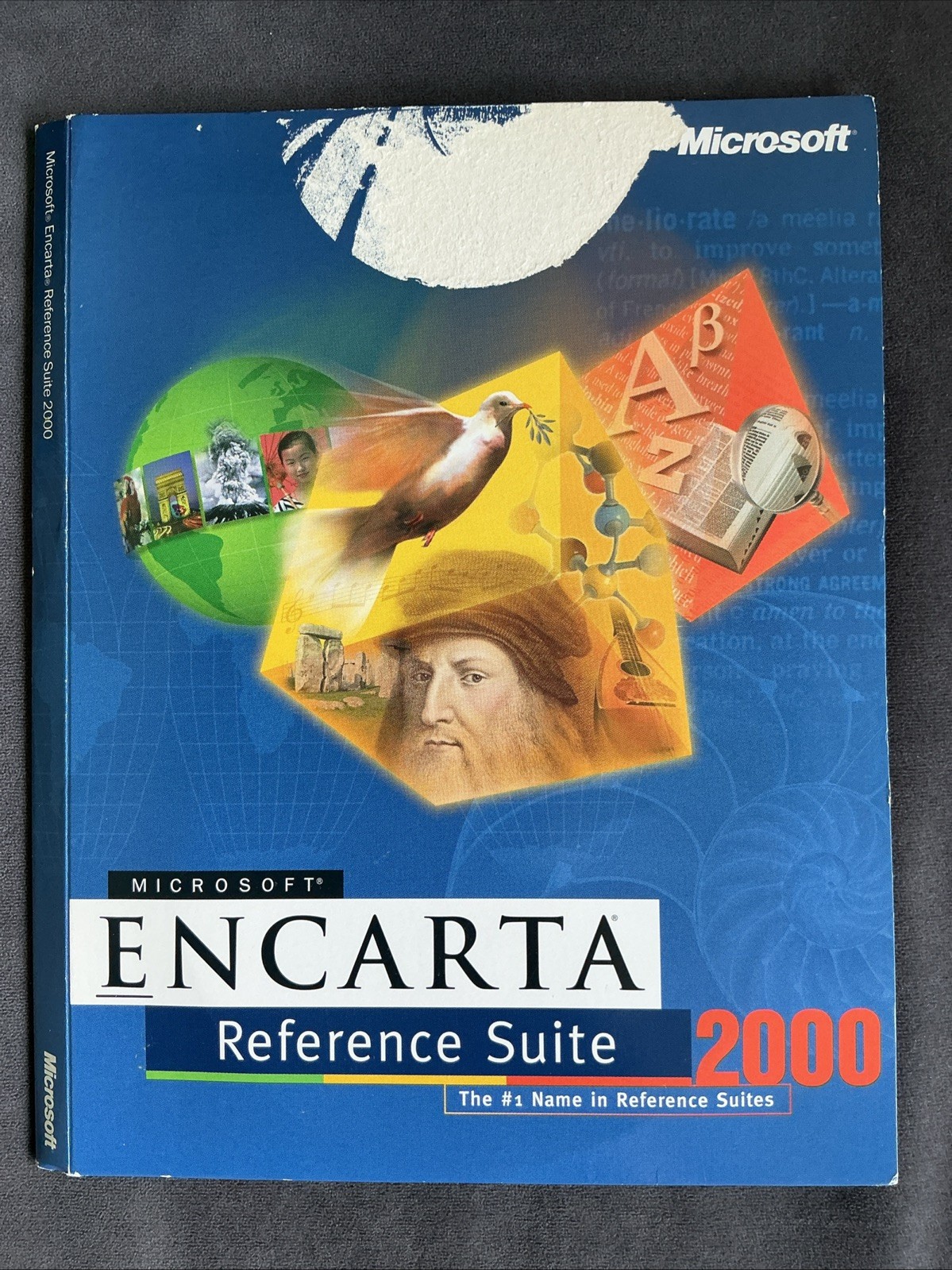 ​Microsoft Encarta Reference Suite 2000 Vintage PC Software 4 Discs