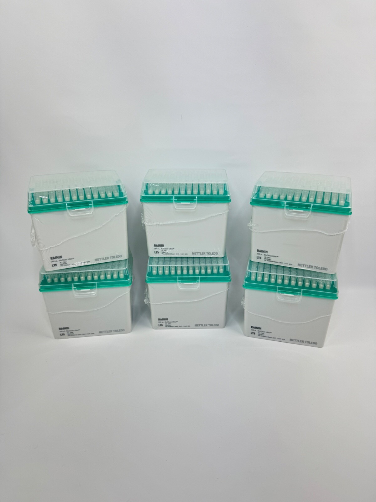 METTLER Rainin BioClean 200uL RT LTS LiteTouch Filter Pipette Tips 6x96 / 576