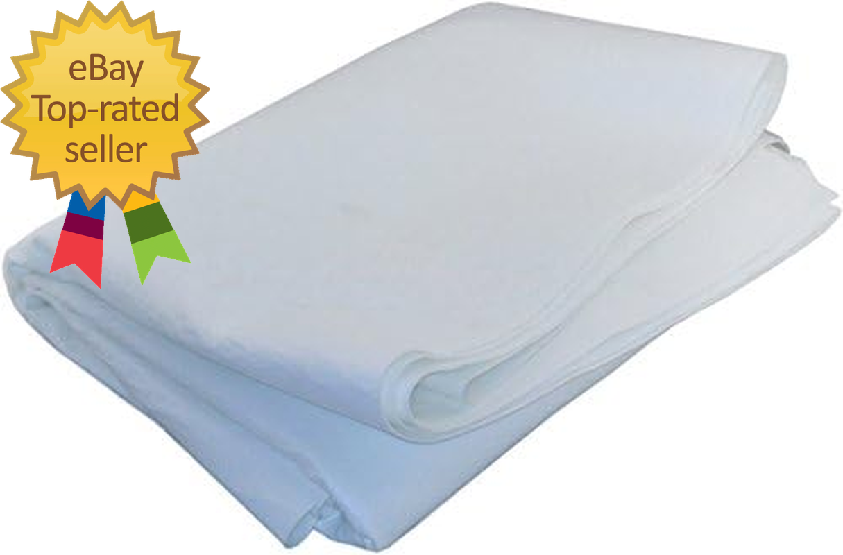 Sheets:05U 1 Yd. X 72" Polyester Felt Filter Media Fabric Sheet, 0.5 Micron PTF