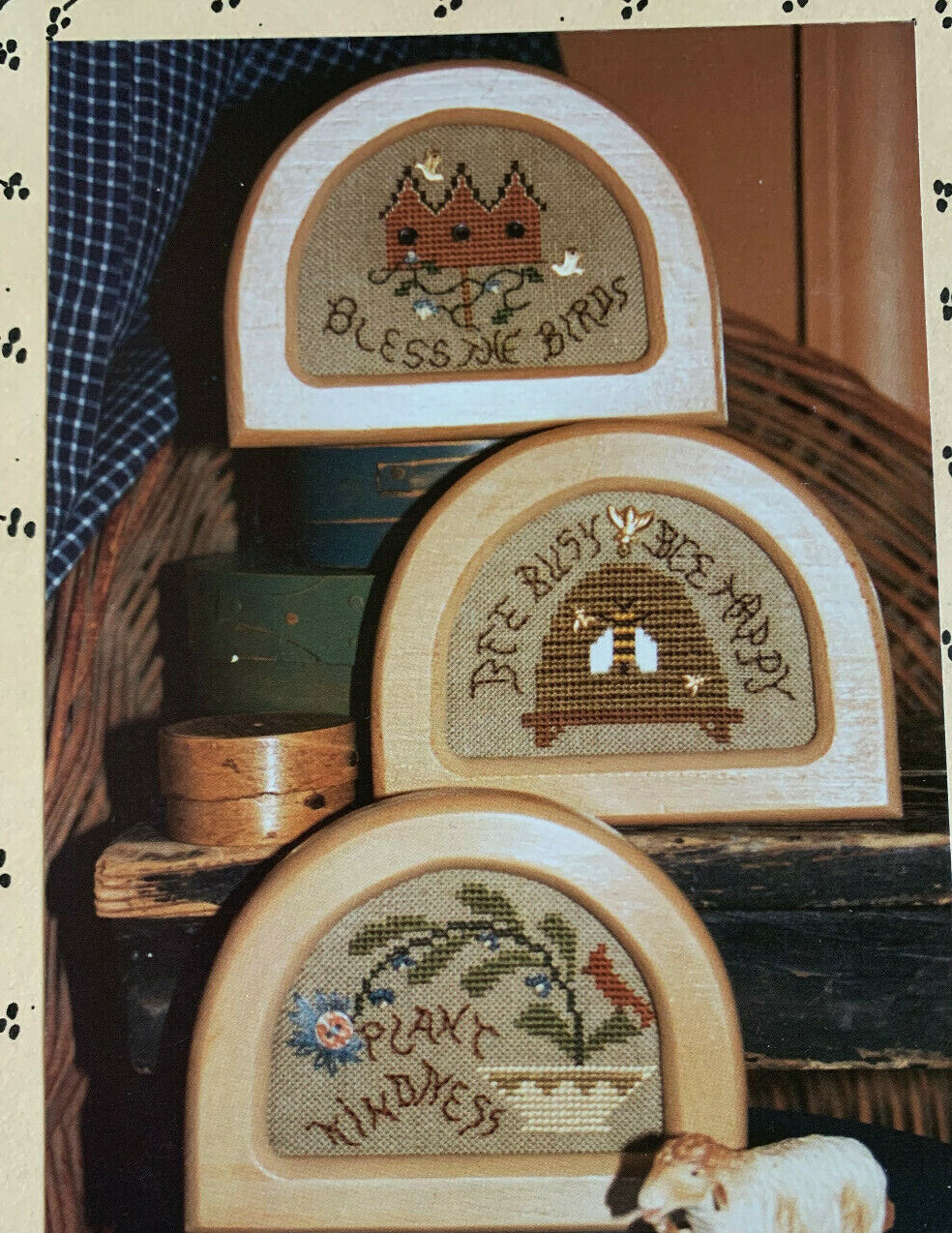 Homespun Elegance Cross Stitch Pattern Only Plain & Fancy Summer Trio