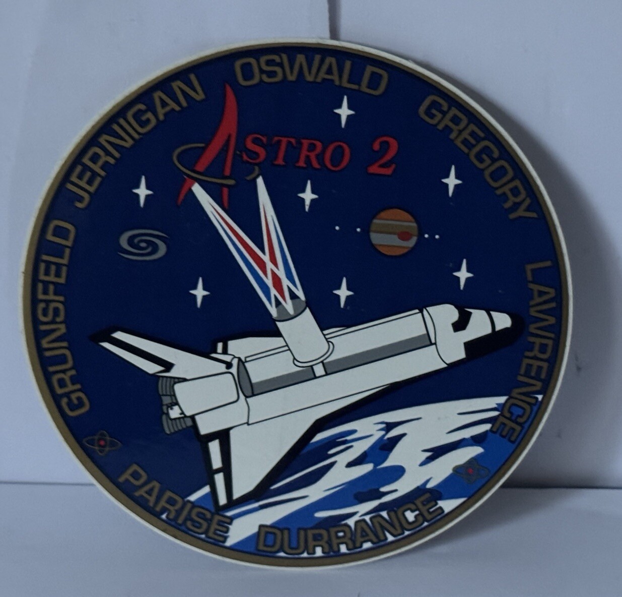 NASA STS-67 Astro 2 Space Shuttle Endeavour Mission 3 - Sticker Decal Vintage